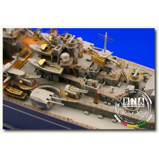 Photoetch set for 1/350 Bismarck for Revell kit