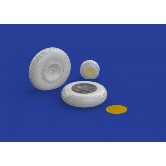 1/32 Republic P-47D Thunderbolt Wheels Set for Hasegawa kit 1/32 Republic P-47D Thunderbolt Wheels Set for Hasegawa kit