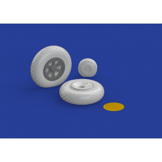 1/32 Republic P-47D Thunderbolt Wheels Set for Hasegawa kit 1/32 Republic P-47D Thunderbolt Wheels Set for Hasegawa kit