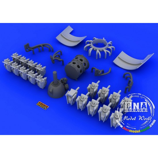 1/48 R-2800-10 Engine for Eduard F6F Hellcat kit - Brassin Set 1/48 R-2800-10 Engine for Eduard F6F Hellcat kit - Brassin Set