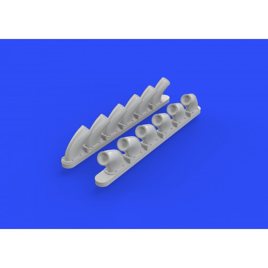 1/48 Curtiss P-40B Tomahawk Exhaust Stacks for Airfix kit 1/48 Curtiss P-40B Tomahawk Exhaust Stacks for Airfix kit