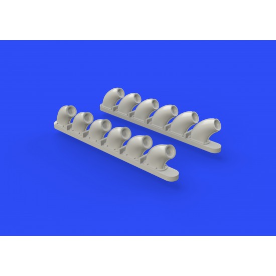 1/48 Curtiss P-40B Tomahawk Exhaust Stacks for Airfix kit 1/48 Curtiss P-40B Tomahawk Exhaust Stacks for Airfix kit
