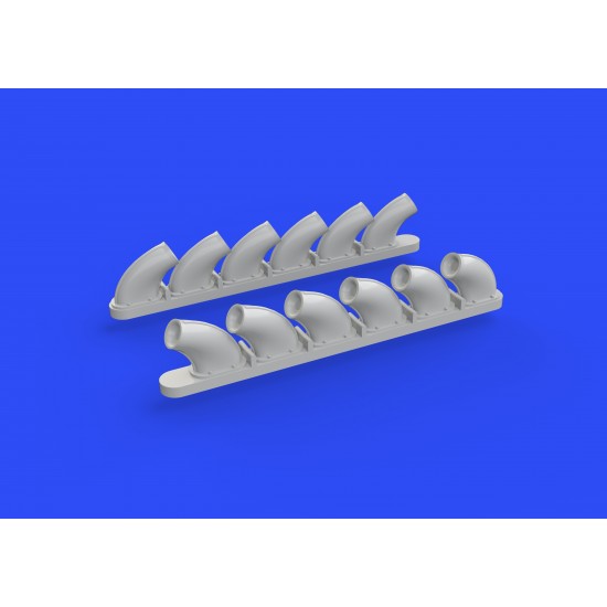 1/48 Curtiss P-40B Tomahawk Exhaust Stacks for Airfix kit 1/48 Curtiss P-40B Tomahawk Exhaust Stacks for Airfix kit