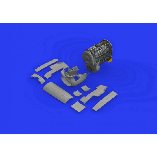 1/48 Hawker Tempest Mk.V Engine Brassin Set for Eduard kits 1/48 Hawker Tempest Mk.V Engine Brassin Set for Eduard kits