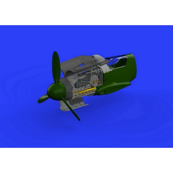 1/48 Messerschmitt Bf 109G-10 Engine Brassin Set for Eduard kits 1/48 Messerschmitt Bf 109G-10 Engine Brassin Set for Eduard kits