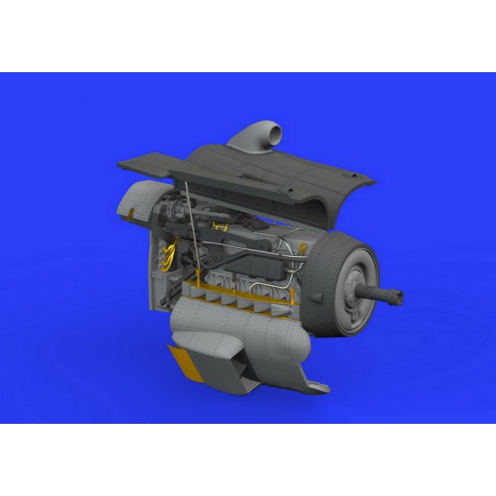 1/48 Messerschmitt Bf 109G-10 Engine Brassin Set for Eduard kits 1/48 Messerschmitt Bf 109G-10 Engine Brassin Set for Eduard kits
