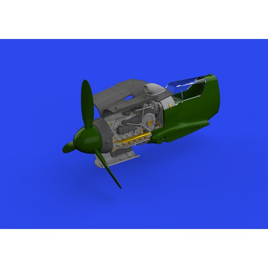 1/48 Messerschmitt Bf 109G-10/U4 Engine Detail Brassin Set for Eduard kits 1/48 Messerschmitt Bf 109G-10/U4 Engine Detail Brassin Set for Eduard kits