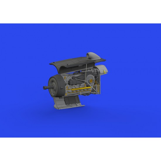 1/48 Messerschmitt Bf 109G-10/U4 Engine Detail Brassin Set for Eduard kits 1/48 Messerschmitt Bf 109G-10/U4 Engine Detail Brassin Set for Eduard kits