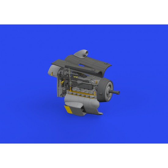 1/48 Messerschmitt Bf 109G-10/U4 Engine Detail Brassin Set for Eduard kits 1/48 Messerschmitt Bf 109G-10/U4 Engine Detail Brassin Set for Eduard kits