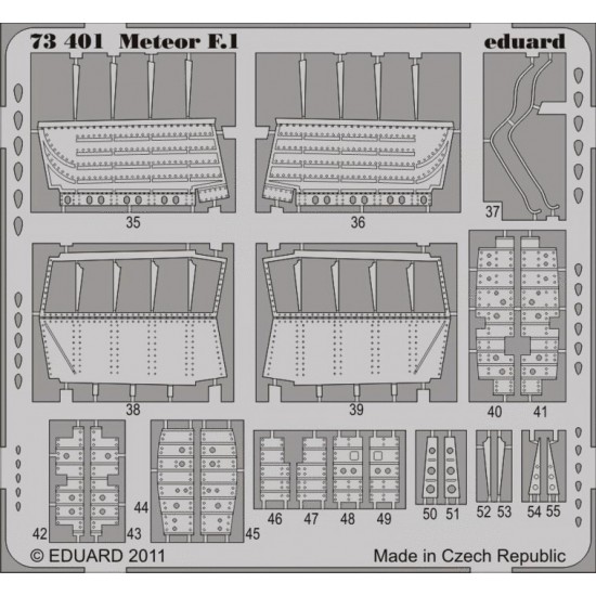 1/72 Gloster Meteor F.1 Detail Set Vol.1 for Dragon/Cyber Hobby kit 1/72 Gloster Meteor F.1 Detail Set Vol.1 for Dragon/Cyber Hobby kit
