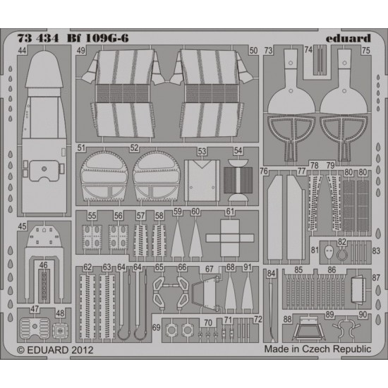 1/72 Messerschmitt Bf 109G-6 Detail Set Vol.1 for Italeri kit 1/72 Messerschmitt Bf 109G-6 Detail Set Vol.1 for Italeri kit