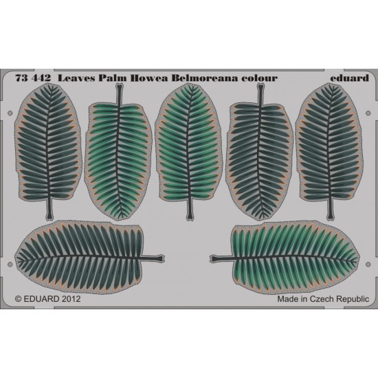 1/72 Howea Belmoreana Palm Leaves (Colour Photo-etched Set) 1/72 Howea Belmoreana Palm Leaves (Colour Photo-etched Set)