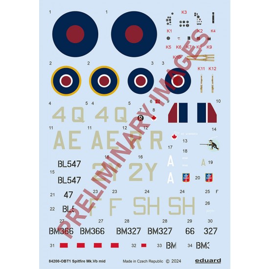 1/48 British Supermarine Spitfire Mk.Vb Overlord Fighter [Weekend Edition]