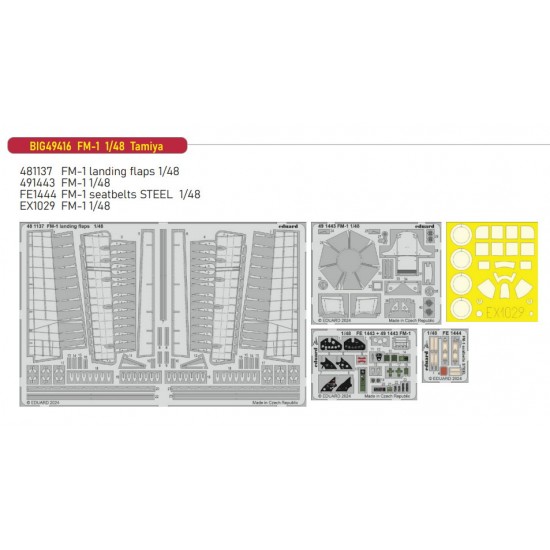 1/48 FM-1 Wildcat Super Detail Set for Tamiya kits 1/48 FM-1 Wildcat Super Detail Set for Tamiya kits
