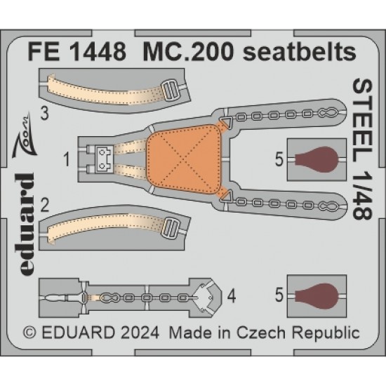 1/48 Macchi MC 200 Saetta Super Detail Set for Italeri kits 1/48 Macchi MC 200 Saetta Super Detail Set for Italeri kits