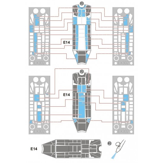 1/48 Messerschmitt Bf 110D Paint Mask for Dragon kit 1/48 Messerschmitt Bf 110D Paint Mask for Dragon kit