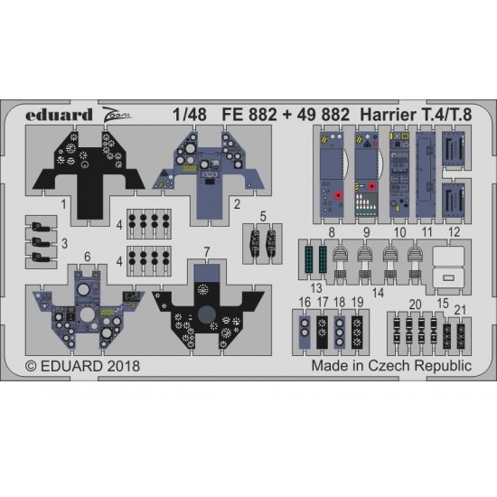 1/48 Harrier T.4/T.8 Detail-up Set for Kinetic kits 1/48 Harrier T.4/T.8 Detail-up Set for Kinetic kits