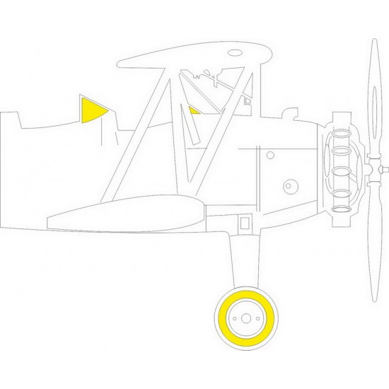 1/32 Boeing-Stearman PT-13 Kaydet Paint Masking for Roden kits 1/32 Boeing-Stearman PT-13 Kaydet Paint Masking for Roden kits