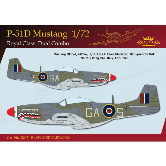 1/72 US P-51D Mustang Fighter Dual Combo [Royal Class Edition]