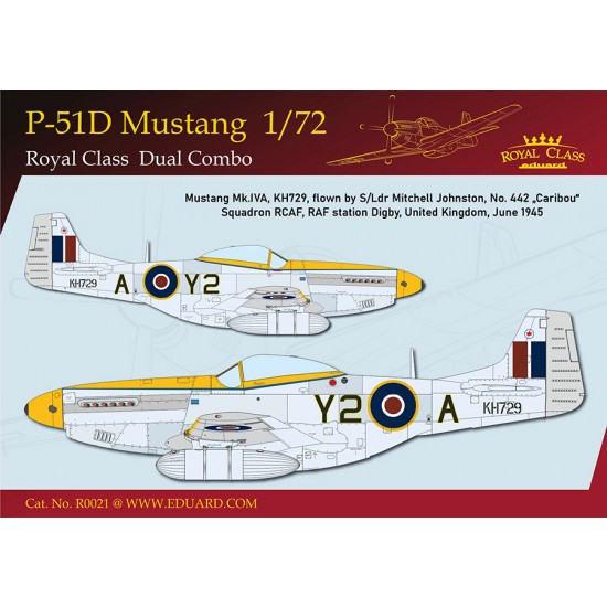 1/72 US P-51D Mustang Fighter Dual Combo [Royal Class Edition]
