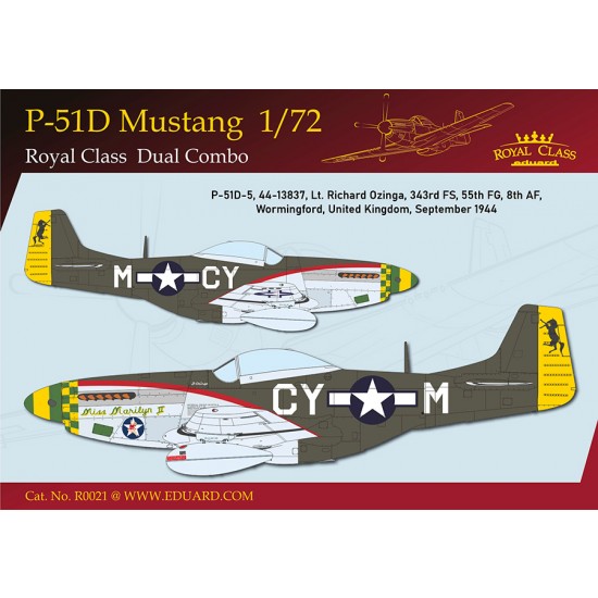 1/72 US P-51D Mustang Fighter Dual Combo [Royal Class Edition]
