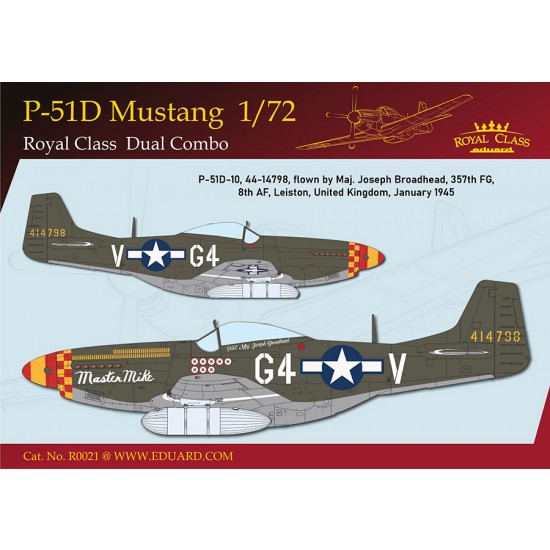 1/72 US P-51D Mustang Fighter Dual Combo [Royal Class Edition]