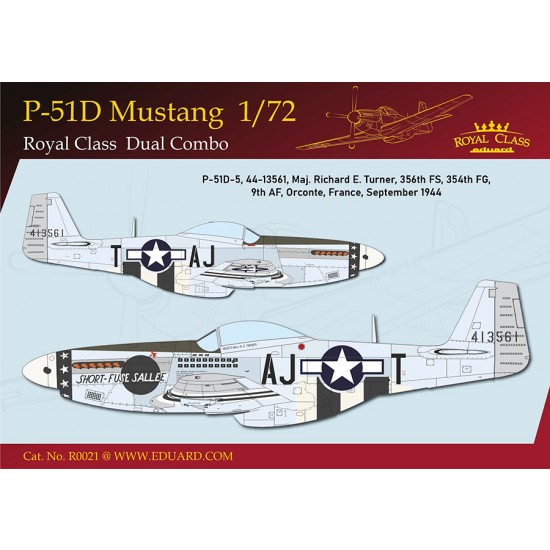 1/72 US P-51D Mustang Fighter Dual Combo [Royal Class Edition]