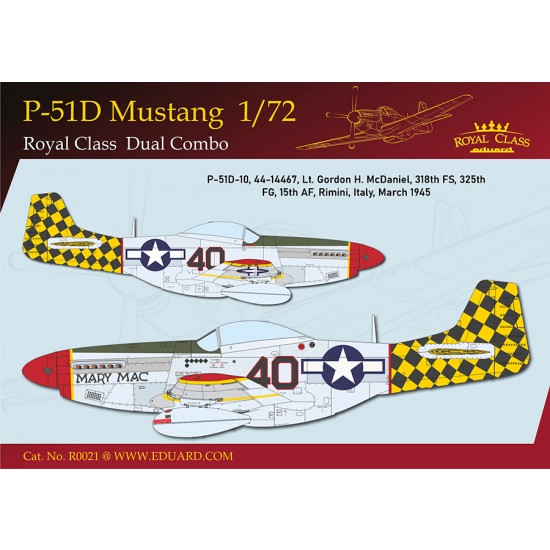 1/72 US P-51D Mustang Fighter Dual Combo [Royal Class Edition]