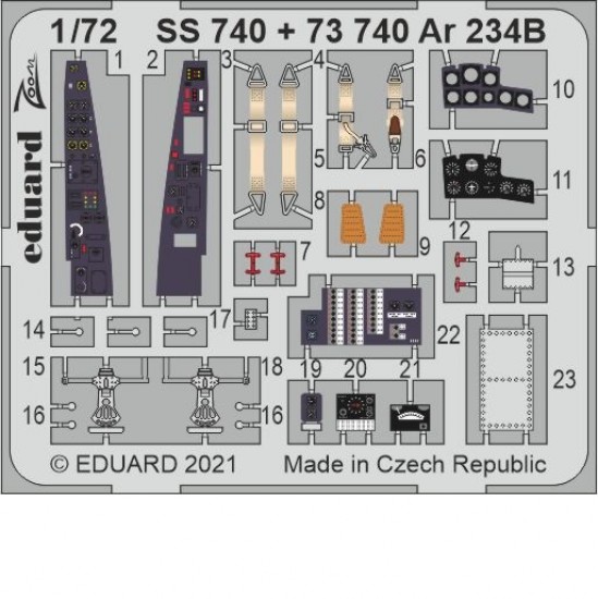 1/72 Arado Ar 234B Detail Set for Hobby 2000/Dragon kits 1/72 Arado Ar 234B Detail Set for Hobby 2000/Dragon kits