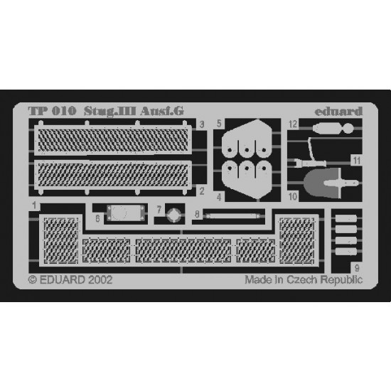 Photoetch for 1/35 German StuG.III Ausf.G for Tamiya kit Photoetch for 1/35 German StuG.III Ausf.G for Tamiya kit