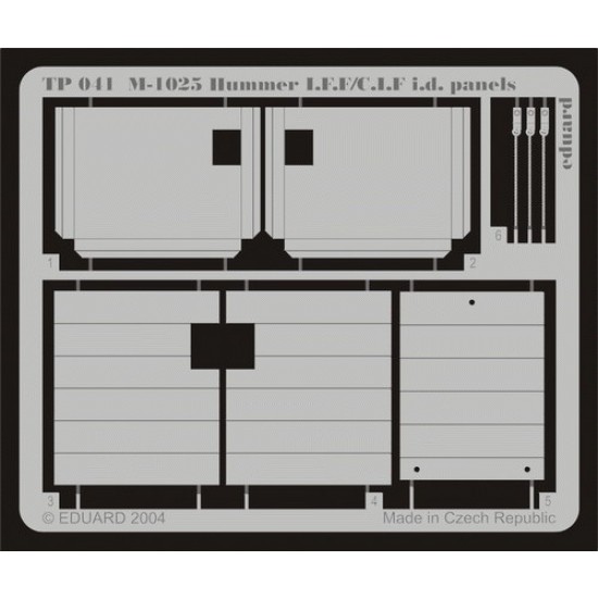 1/35 M1025 Hummer IFF/CIF ID Panels for Academy kit 1/35 M1025 Hummer IFF/CIF ID Panels for Academy kit