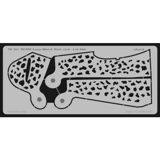 1/48 Messerschmitt Bf-109E Lg Blotch Mask-Etch 1/48 Messerschmitt Bf-109E Lg Blotch Mask-Etch