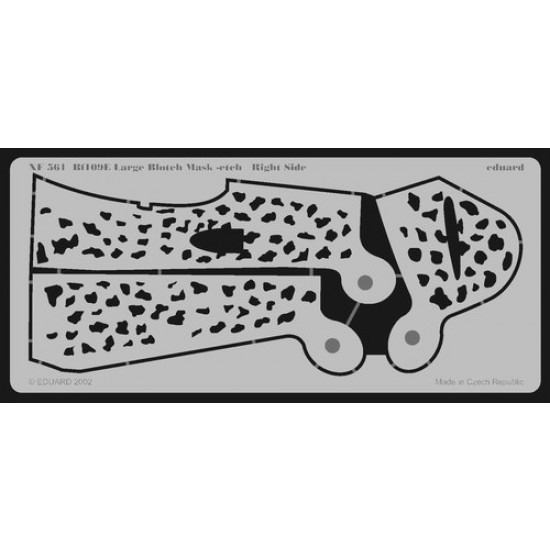 1/48 Messerschmitt Bf-109E Lg Blotch Mask-Etch 1/48 Messerschmitt Bf-109E Lg Blotch Mask-Etch