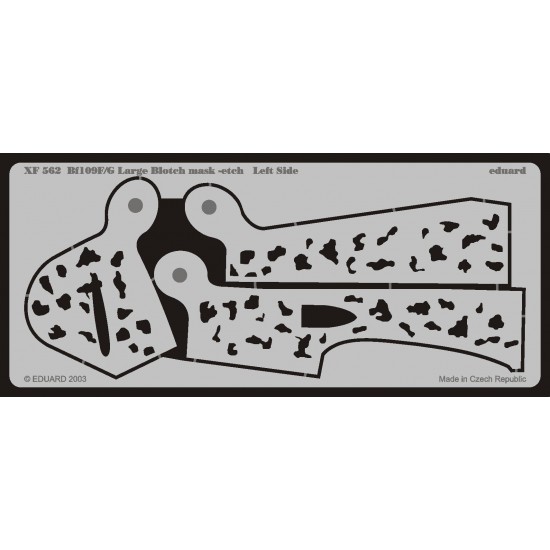 1/48 Messerschmitt Bf-109F/G Large Blotch Mask-Etch 1/48 Messerschmitt Bf-109F/G Large Blotch Mask-Etch