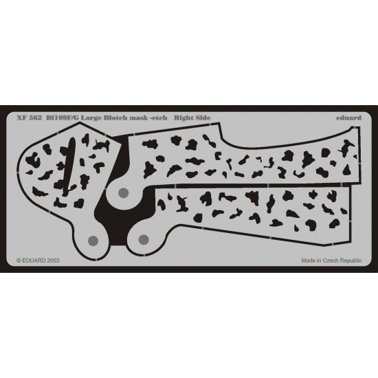 1/48 Messerschmitt Bf-109F/G Large Blotch Mask-Etch 1/48 Messerschmitt Bf-109F/G Large Blotch Mask-Etch