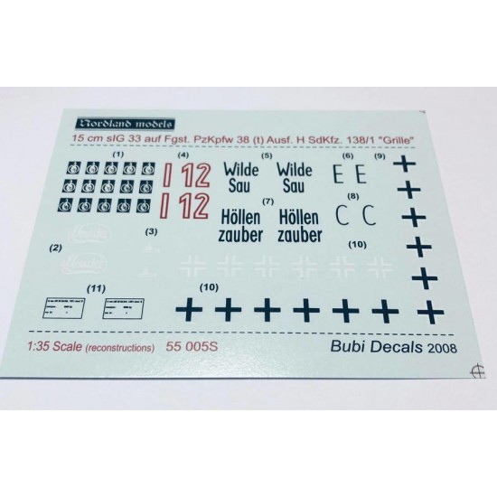 1/35 Grille H Marking Decals for 3 Vehicles 1/35 Grille H Marking Decals for 3 Vehicles