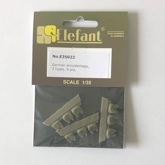 1/35 German Shoulder Bags (3 Types, 9pcs) 1/35 German Shoulder Bags (3 Types, 9pcs)