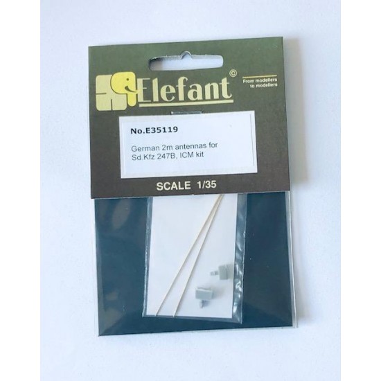 1/35 German SdKfz 247B 2M Antennas for ICM kits 1/35 German SdKfz 247B 2M Antennas for ICM kits