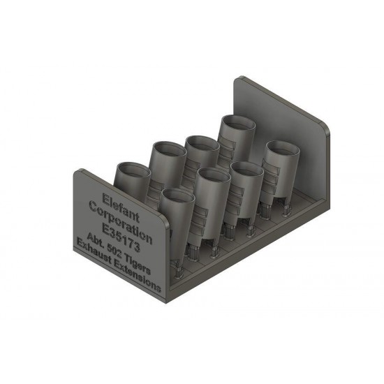 1/35 SpzAbt. 502 Tiger I Exhaust Extensions (for 4 Vehicles, 4 Variants) 1/35 SpzAbt. 502 Tiger I Exhaust Extensions (for 4 Vehicles, 4 Variants)