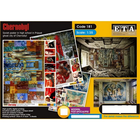 1/35 Chernobyl Poster in High School in Pripyat (2 sheets) 1/35 Chernobyl Poster in High School in Pripyat (2 sheets)