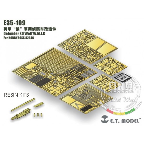 Upgrade PE set for 1/35 Defender XD Wolf W.M.I.K (for HobbyBoss kit 82446) Upgrade PE set for 1/35 Defender XD Wolf W.M.I.K (for HobbyBoss kit 82446)