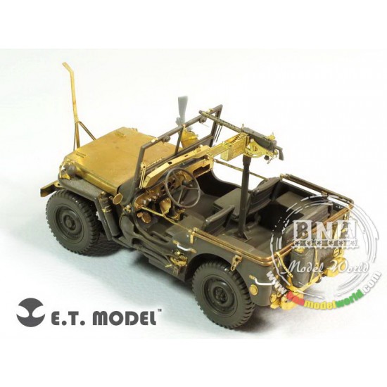 1/35 WWII US Willys MB Jeep Upgrade PE set for Tamiya kit 35219 1/35 WWII US Willys MB Jeep Upgrade PE set for Tamiya kit 35219