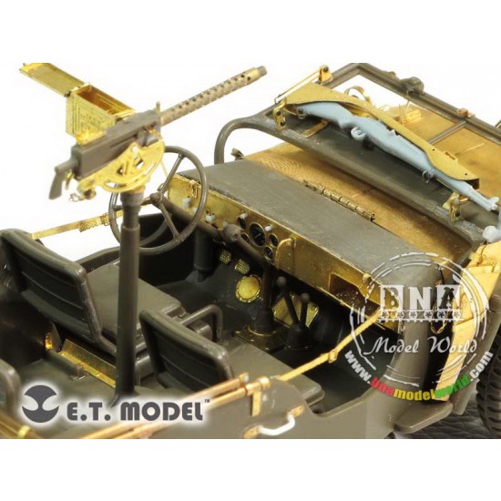 1/35 WWII US Willys MB Jeep Upgrade PE set for Tamiya kit 35219 1/35 WWII US Willys MB Jeep Upgrade PE set for Tamiya kit 35219