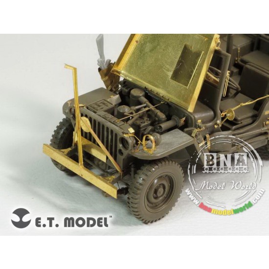 1/35 WWII US Willys MB Jeep Upgrade PE set for Tamiya kit 35219 1/35 WWII US Willys MB Jeep Upgrade PE set for Tamiya kit 35219