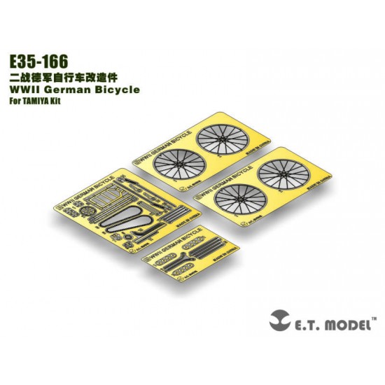 1/35 WWII German Bicycle Photo-etched set for Tamiya Kit 1/35 WWII German Bicycle Photo-etched set for Tamiya Kit