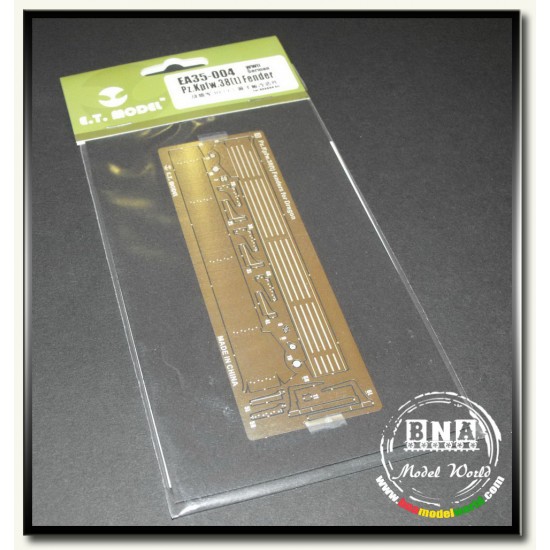 Photo-etched Fender for 1/35 WWII German Panzer 38t for Dragon kit Photo-etched Fender for 1/35 WWII German Panzer 38t for Dragon kit