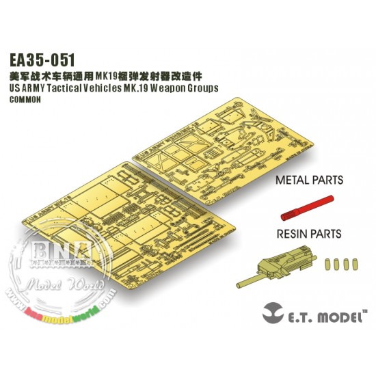 1/35 US Army Humvee Mk.19 Weapon Groups 1/35 US Army Humvee Mk.19 Weapon Groups