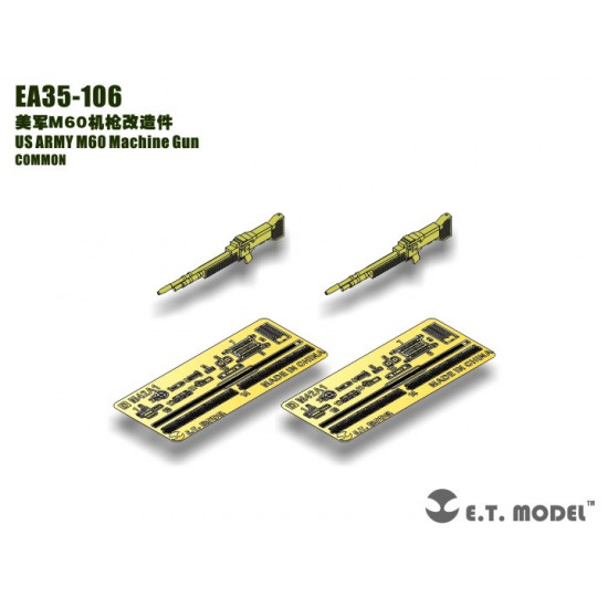 1/35 US Army M60 Machine Gun Detail set (Universal) 1/35 US Army M60 Machine Gun Detail set (Universal)