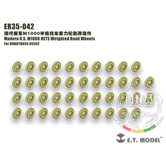 1/35 Modern US M1000 HETS Weighted Road Wheels for HobbyBoss 85502 1/35 Modern US M1000 HETS Weighted Road Wheels for HobbyBoss 85502