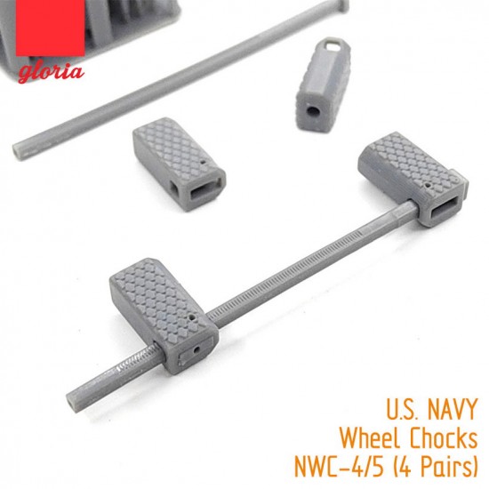 1/48 US Navy Wheel Chocks NWC-4/5 (4 Pairs) 1/48 US Navy Wheel Chocks NWC-4/5 (4 Pairs)